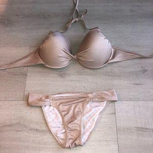 Beige /gold bikini - Victoria’s secret